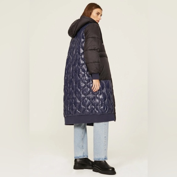OOF | Long Quilted Puffer Coat size 42/6 - Picture 2 of 5
